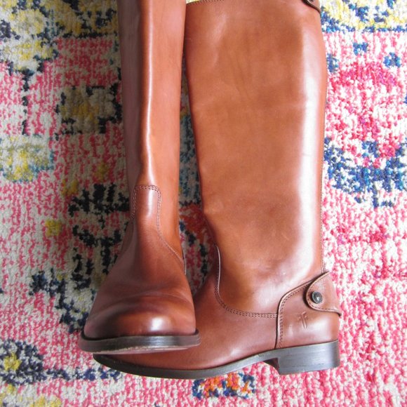 Frye Melissa Button Back Tall Leather Boot - Picture 1 of 6